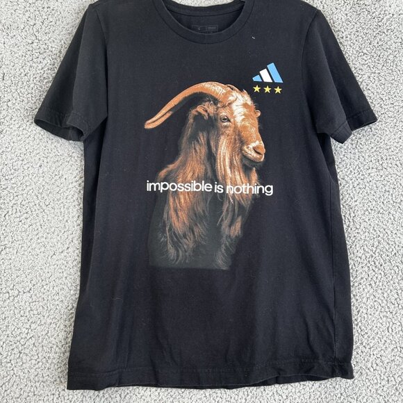 adidas Other - ADIDAS IMPOSSIBLE IS‎ NOTHING GOAT T SHIRT Argentina Soccer Lionel MESSI Small
